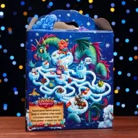 Подарочная новогодняя коробка &laquo;Трапеция с драконом&raquo; 25&times;11&times;33 см