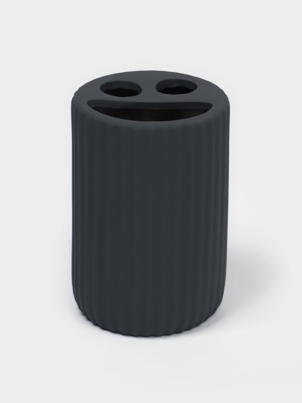 Набор для ванной "Лайн" 4 предмета (дозатор для мыла, стакан, 2 стакана,  мыльница)