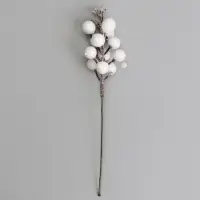 Ягоды для декора, белого цвета, 4,5 &times; 4,5 &times; 20 см