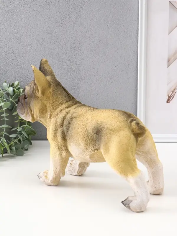 Копилка "Французский бульдог" 14х34х25 см, бежевый