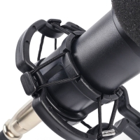 Микрофон конденсаторный Music Life черный: кабель, ветрозащита, стойка