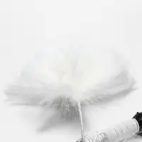 Дразнилка-удочка "Меховой пушок на трех резинках", на деревянной палочке 50 см