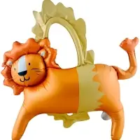 Воздушный шар фольгированный 3D 39" &laquo;Цирк. Смелый лев&raquo;, только под воздух