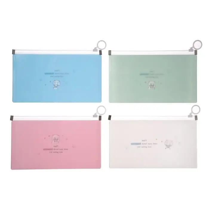 Пенал на молнии формат А65 180 мкр МИКС Пастель