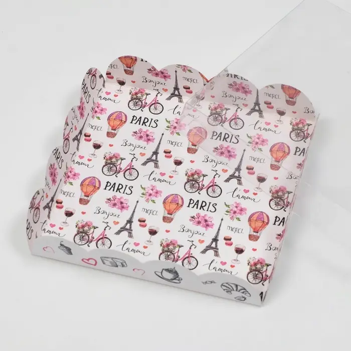 Коробка для печенья, &laquo;Париж&raquo;, 15&times;15&times;3 см