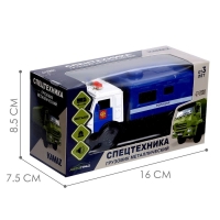 Грузовик металлический &laquo;КАМАЗ. Армия&raquo;, 1:52, инерционный, звуковые и световые эффекты, цвет синий