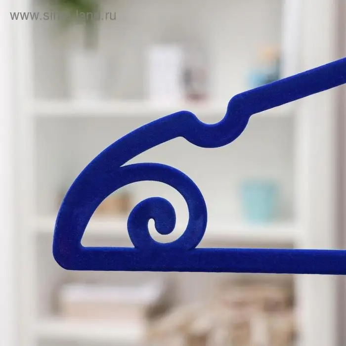 Плечики для одежды &laquo;Бант&raquo;, размер 44-46, флокированное покрытие, цвет МИКС