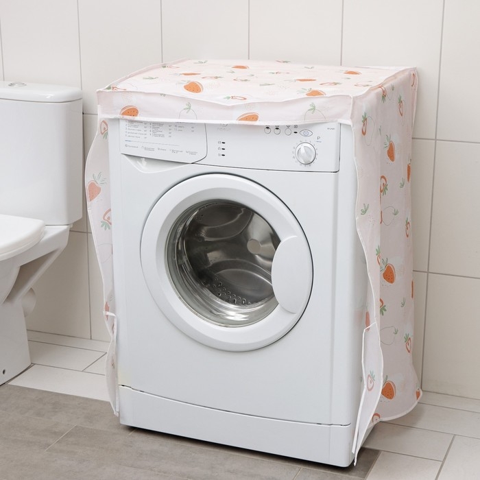 Чехол для стиральной машины с горизонтальной загрузкой Доляна, 58&times;62&times;85 см, ЭВА, цвет МИКС