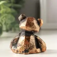 Статуэтка "Мишка геометрический", 6х6х5 см, винтажная бронза