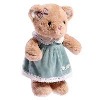 Мягкая игрушка &laquo;Мишка&raquo;, в зелёном платье, 30 см