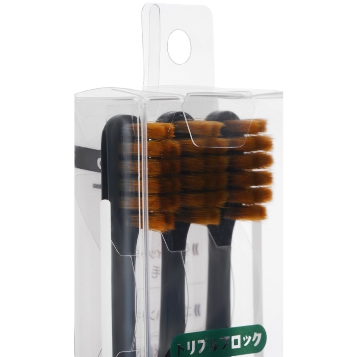 Набор из 3 стяклянных зубных щеток, жесткость мягкая