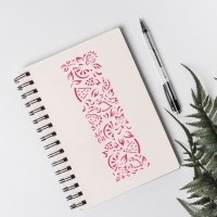 Трафарет бордюрный пластик "Фрукты" 40х12 см