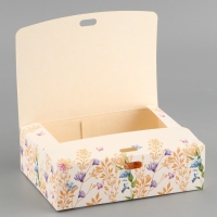 Коробка подарочная, упаковка, &laquo;С 8 марта!&raquo;, 16,5 х 12,5 х 5 см, БЕЗ ЛЕНТЫ