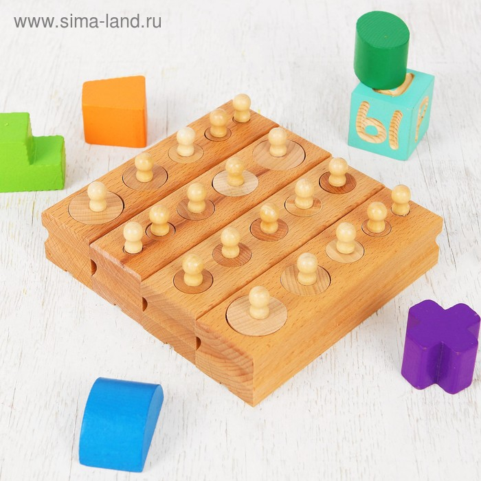 Развивающий набор цилиндров &laquo;Больше-меньше&raquo;