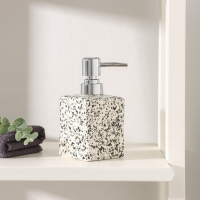 Дозатор для жидкого мыла Доляна &laquo;Гранит&raquo;, 360 мл, цвет белый