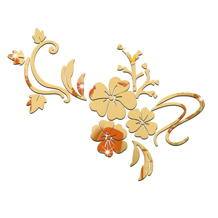 Наклейки интерьерные "Цветы", декор на стену, панно 124 х 165 см