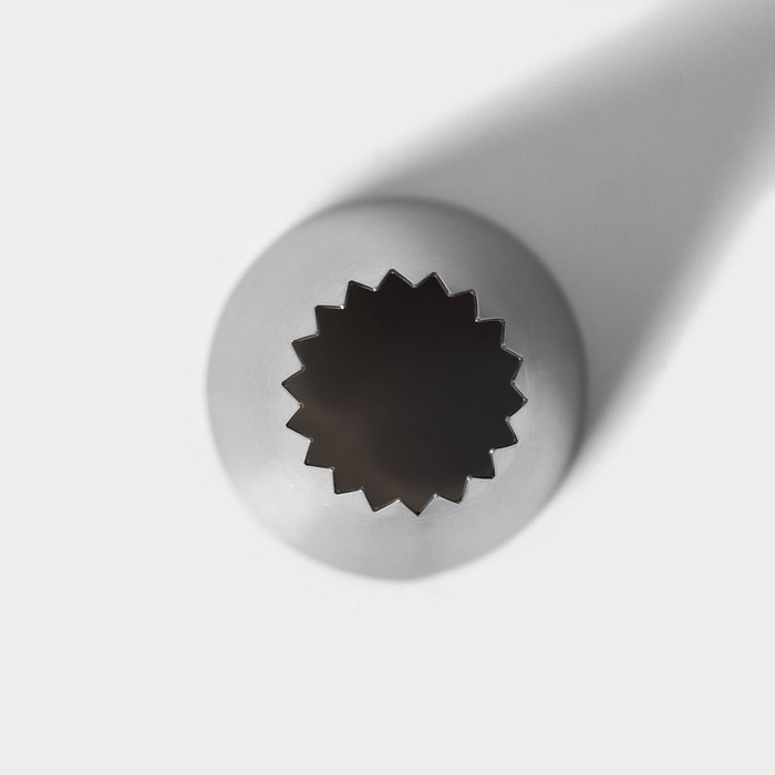 Насадка кондитерская &laquo;Французская звезда&raquo;, d=3,4 см, выход 1,7 см, нержавеющая сталь