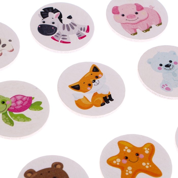 Лото с деревянными фишками &laquo;Кто где живёт?&raquo; Baby Toys