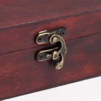 Шкатулка дерево сундучок "Яснорада" с заклёпками 18х11,5х6 см