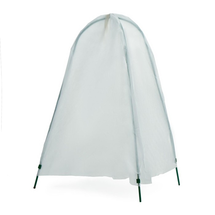 Чехол для укрытия растений, металлический каркас, 100 &times; 65 см, спанбонд с УФ-стабилизатором, плотность 60 г/м&sup2;