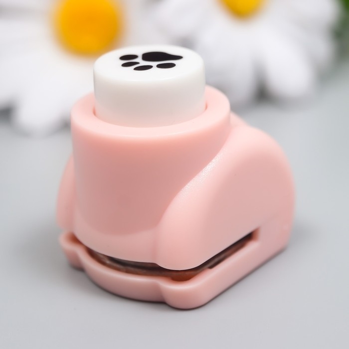 Дырокол фигурный "Отпечаток лапки" d=0,8 см МИКС 3х2,5х2,5 см