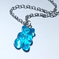 Кулон &laquo;Мармеладный мишка&raquo; цепочка, цвет МИКС в серебре, 45 см