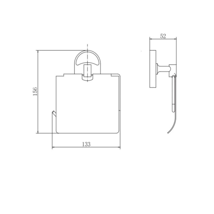 Держатель для туалетной бумаги с крышкой Штольц St&ouml;lz &laquo;Нео&raquo;