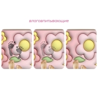 Коврик для дома Доляна Pink Flowers, влаговпитывающий, 40&times;60 см