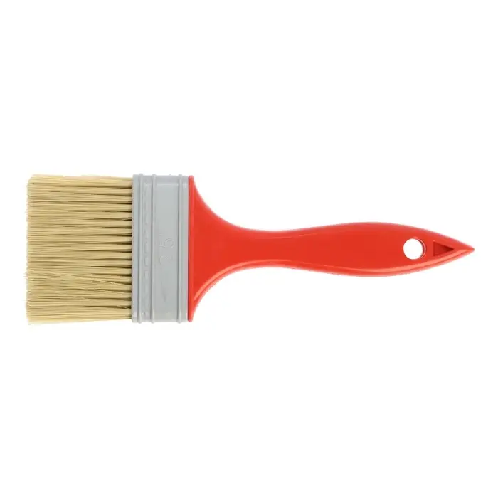 Кисть плоская ЛОМ промо, искусственная щетина, пластиковая рукоятка, 2.5", 63 мм
