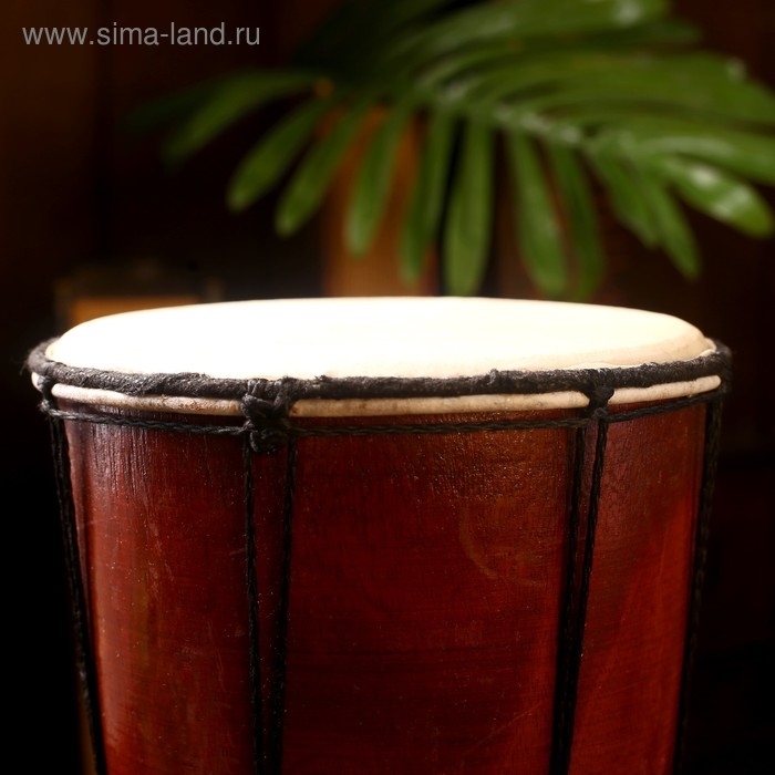 Сувенирный музыкальный инструмент "Барабан Джембе Узоры" 30х15х15 см   МИКС