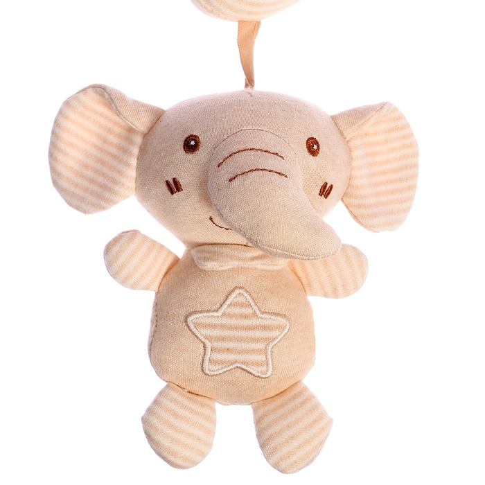 Подарочный набор для новорождённых &laquo;Слоник&raquo;, 3 мягкие погремушки