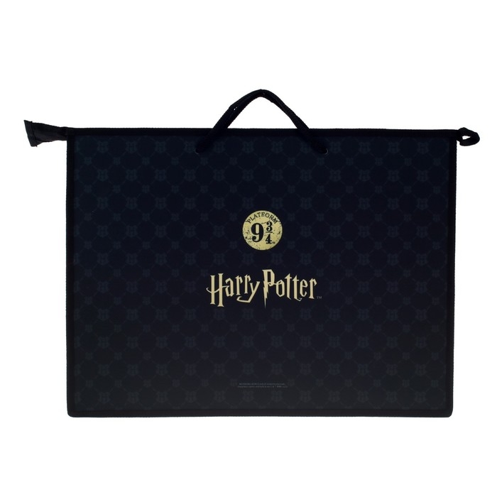 Папка для чертежей и рисунков А3, 475 х 345 х 50 мм, с ручками пластиковая, молния сверху, Hatber OFF