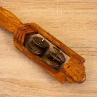 Сувенирный музыкальный инструмент "Тамбурин" махагон, 27х5х4 см