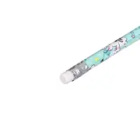 Карандаш чернографитный с ластиком &laquo;Единороги&raquo;, твердость НВ, корпус круглый, МИКС (штрихкод на штуке)