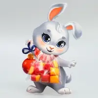 Пакет под сладости &laquo;Зайка&raquo;, 11 х 6 см