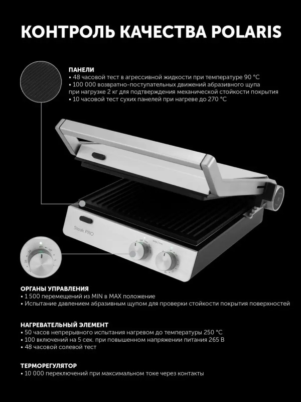Гриль электрический PGP 2803 со съемными панелями