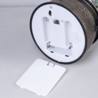 Светодиодная фигура &laquo;Фонарь с детьми и снеговиком&raquo; 15 &times; 30 &times; 12.5 см, пластик, батарейки ААх3 (не в комплекте), USB, свечение тёплое белое