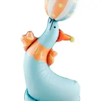 Воздушный шар фольгированный 3D 43" &laquo;Цирк. Весёлый тюлень&raquo;, только под воздух