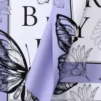 Пленка для цветов, &laquo;Бабочки&raquo;, лиловый, 57&times;57&plusmn;1 см