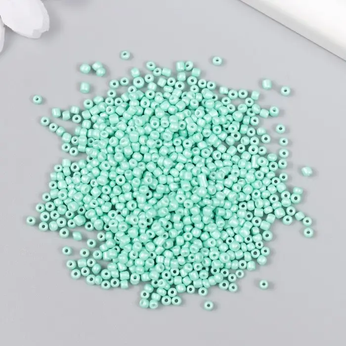 Бисер стекло 12/0 "Лазурная вода" перламутр 20 гр