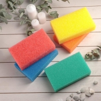 Губка для тела &laquo;Секрет красоты&raquo;, жёсткая, антицеллюлитная, цвет МИКС