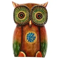 Настенное панно "Сова с узором" 25х16х2 см МИКС