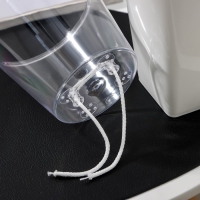 Кашпо для цветов со вставкой &laquo;Грейс&raquo;, 1,4 л (800 мл), цвет белый