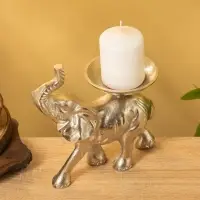 Подсвечник &laquo;Слон&raquo;, 10&times;17&times;19 см, алюминий