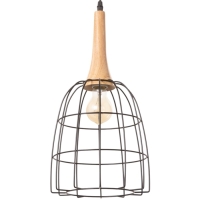Светильник "Чикаго" 1х40Вт Е27 черный/коричневый 24,5х24,5х44(144)см