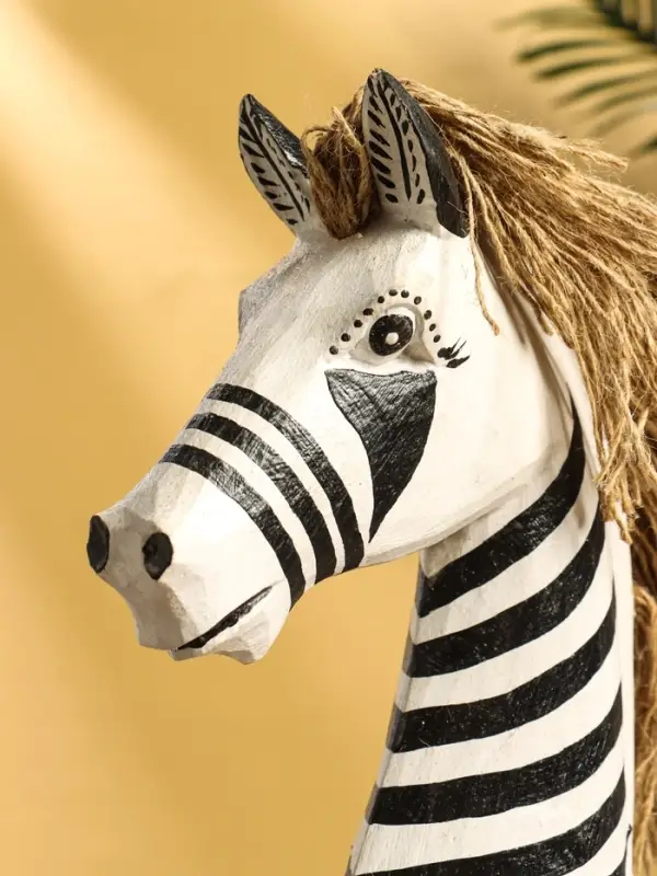 Сувенир &laquo;Зебра&raquo;, 30&times;10&times;45 см, дерево, чёрно-белый