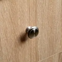 Ручка-кнопка ТУНДРА, d=30 мм, цвет матовый никель