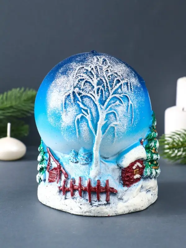 Свеча фигурная "Зимний вечер" 11х11х14 см