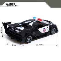 Машина радиоуправляемая &laquo;Полиция&raquo;, свет, открываются двери, работает от батареек