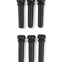 Набор фиксаторов струн Music life, 6 штук, черное дерево